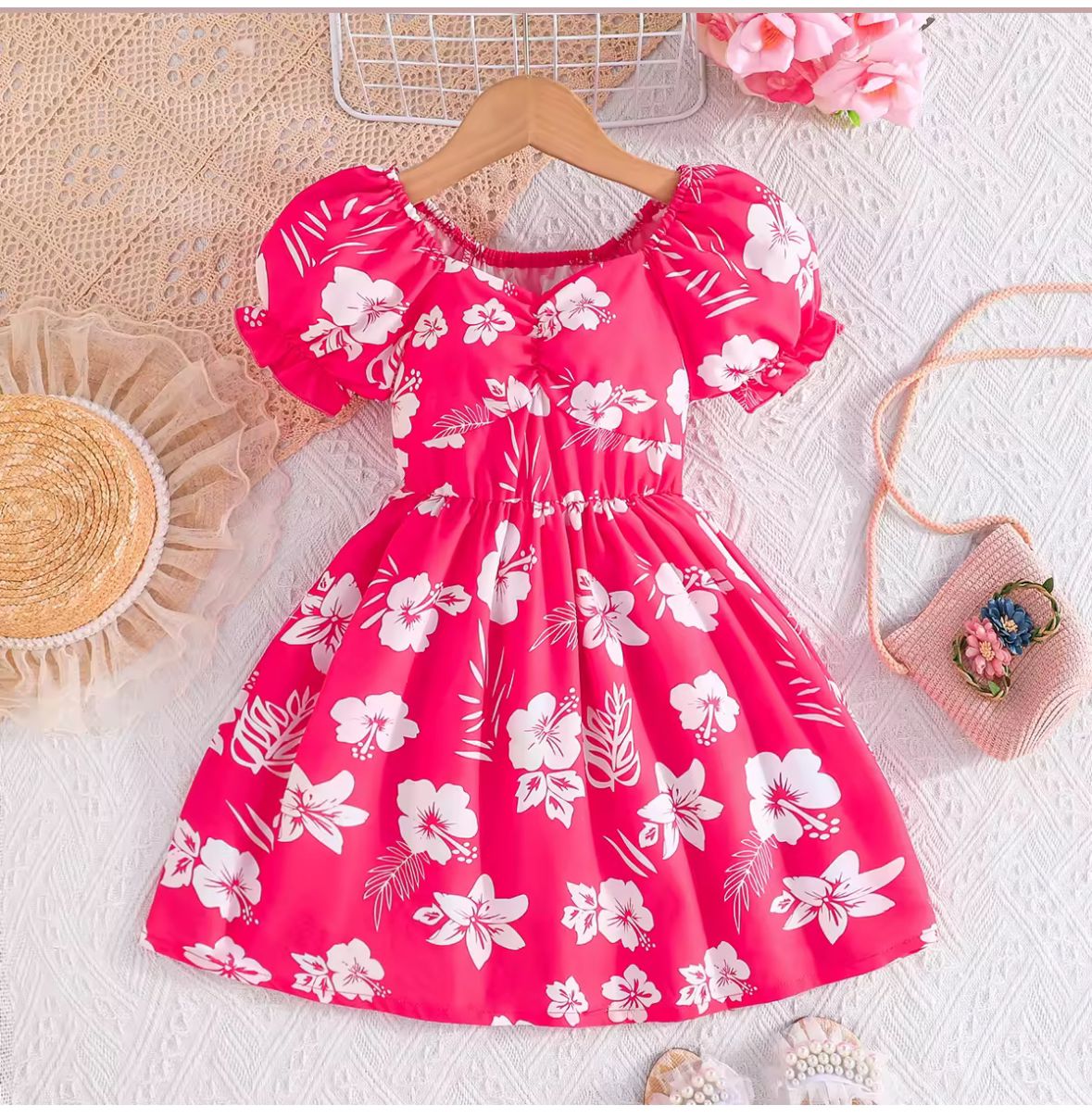 Sun Dresses - Light Red