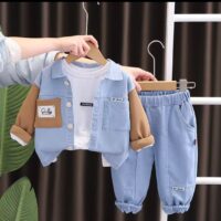 Boys denim 3pc