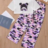 Girls cargo with a crop top